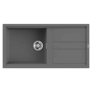 Lavello Elleci Incasso 1 vasca 100x51 Best 480 Keratek Plus Grigio Dark Grey LKB48099