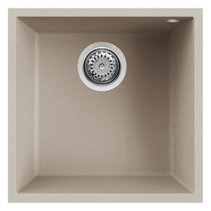 Lavello Elleci Incasso 1 vasca 44x44 Quadra 102 Sottotop Keratek Plus Champagne LKQ10295BSO