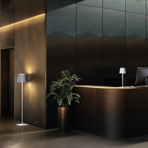 Lampada da Terra Poldina Corten 230V Piantana con spina 28x150cm - Design Moderno in Alluminio