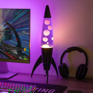Lampada a lava Rocket Viola