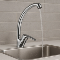 Miscelatore monoforo ottone cucina lisbona allungato erogazione orientabile *** finitura- cromo lucido, confezione 1