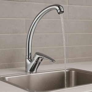 Miscelatore monoforo ottone cucina lisbona allungato erogazione orientabile *** finitura- cromo lucido, confezione 1