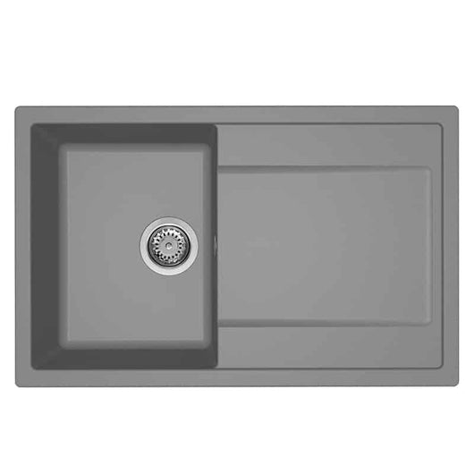 Lavello Elleci Incasso 1 vasca 79x50 Life 300 Granitek Grigio Titanium LM230073