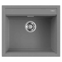 Lavello Elleci Incasso 1 vasca 57x51 Best 105 Granitek Grigio Titanium LMB10573