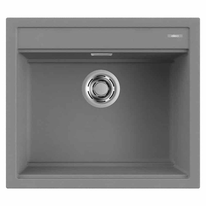 Lavello Elleci Incasso 1 vasca 57x51 Best 105 Granitek Grigio Titanium LMB10573