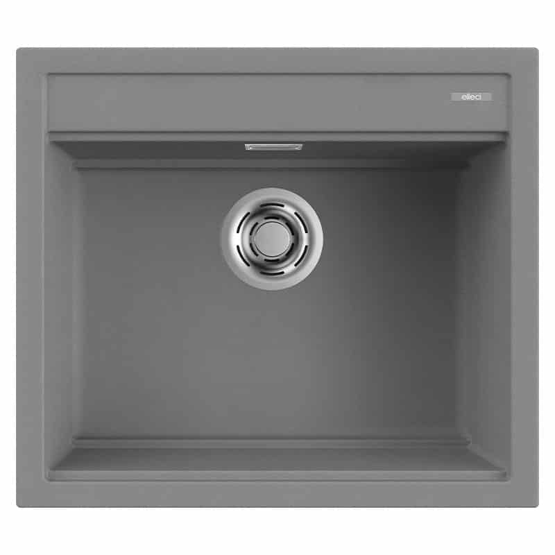 Lavello Elleci Incasso 1 vasca 57x51 Best 105 Granitek Grigio Titanium LMB10573