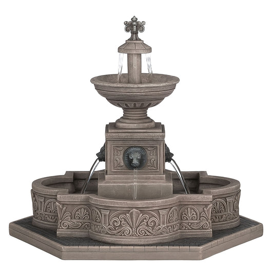 Villaggio Natalizio Fontana Modulare 22,5x19,5x18 cm con Effetto Acqua Realistico