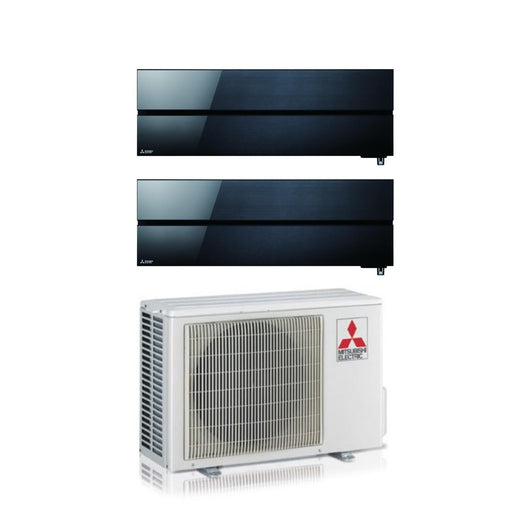 Condizionatore Mitsubishi Electric Dual Split Kirigamine Style Onyx Black 12+12 con MXZ-2F53VF R-32 Wi-Fi Integrato
