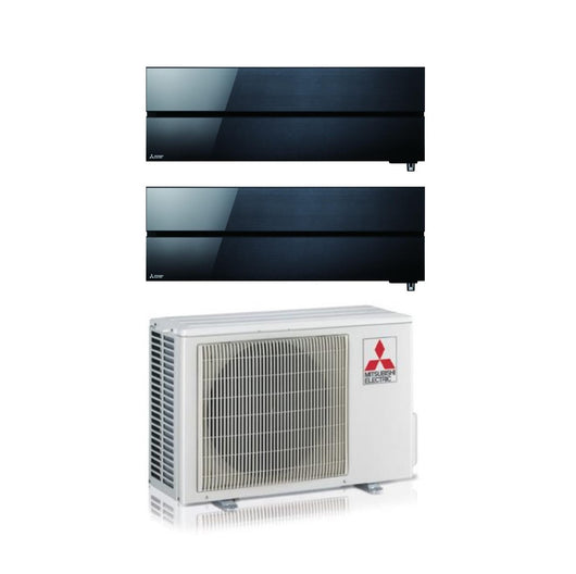 Condizionatore Mitsubishi Electric Dual Split Kirigamine Style Onyx Black 9+12 con MXZ-2F53VF Onyx Black R-32 Wi-Fi Integrato