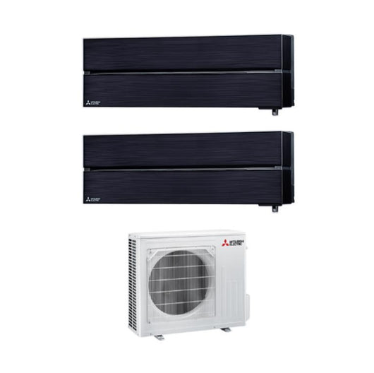 Condizionatore Mitsubishi Electric Dual Split Kirigamine Style Onyx Black 9+9 con MXZ-2F53VF R-32 Wi-Fi Integrato