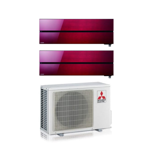 Condizionatore Mitsubishi Electric Dual Split Kirigamine Style Ruby Red 12+12 con MXZ-2F53VF R-32 Wi-Fi Integrato