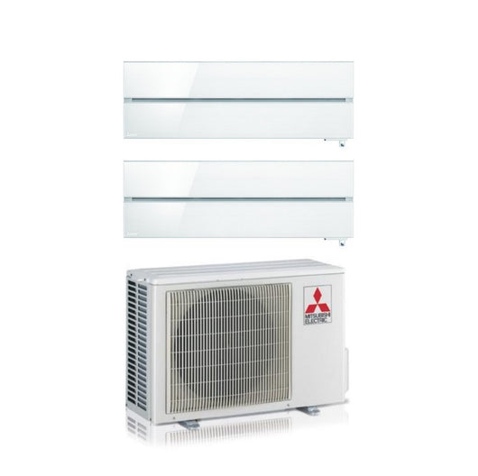 Condizionatore Mitsubishi Electric Dual Split Kirigamine Style Pearl White12+12 con MXZ-2F53VF R-32 Wi-Fi Integrato