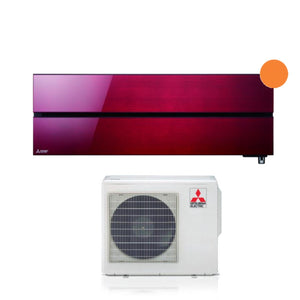 Condizionatore Mitsubishi Electric Kirigamine Style 9000 Btu Ruby Red R-32 Wi-Fi Integrato