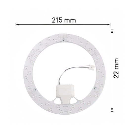 Fsl circolina magnetica led plafoniera 24w 4000k Ø215x22mm sistema on/off