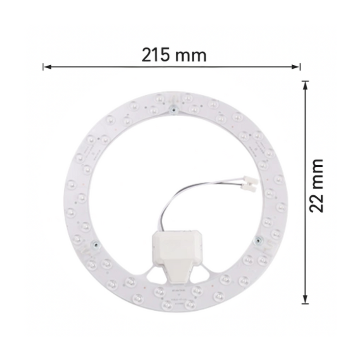 Fsl circolina magnetica led plafoniera 24w 4000k Ø215x22mm sistema on/off