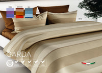 Trapunta Invernale Piumone Imbottito 300gr/mq Disegno Garda - 1 Piazza e Mezza - Beige