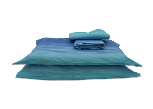 Copripiumino Sacco Piumone In 100% Cotone Disegno Smeralda - Singolo - Bluette