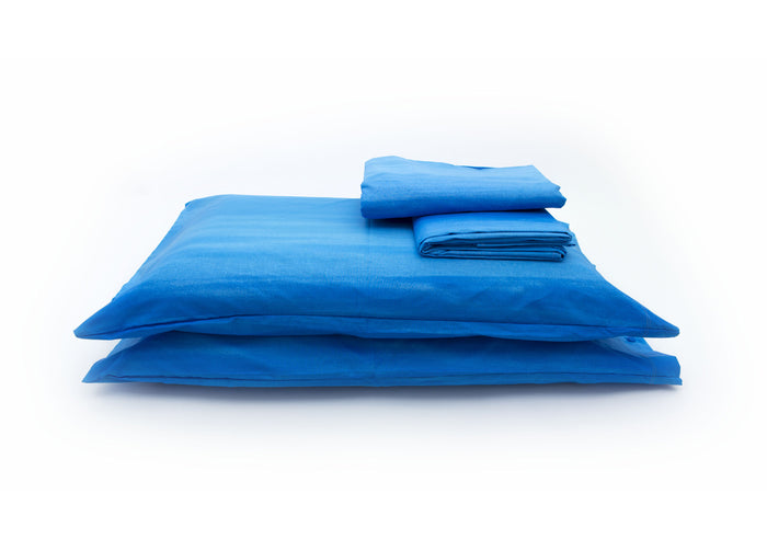 Copripiumino Sacco Piumone In 100% Cotone Disegno Smeralda - 1 Piazza e Mezza - Turchese