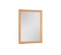 LOLA SPECCHIO DA PARETE CON CORNICE LAVORATA CON GANCI X INSTALLAZIONE ORIZZONTALE E VERTICALE 34X45CM ORO