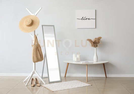 LORELEY SPECCHIO DA TERRA CON CORNICE LAVORATA CON GANCI X INSTALLAZIONE ORIZZONTALE E VERTICALE 34X160CM COLORE ARGENTO