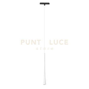 LORETO S - SOSPENSIONE COLORE BIANCO PER BINARIO 48V INCASTRO MAGNETICO LED 3000K 313LM 7W