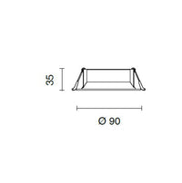 LOST FARETTO LED DA INCASSO 3000K 585LM 9W IP20 BIANCO 9CM