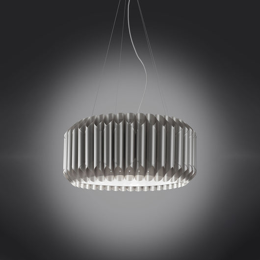 Lampadario Moderno Louise Polilux ® Argento E Metallo Cromo 3 Luci E27