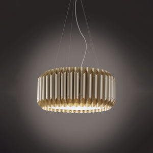 Sospensione Moderna Louise Polilux ® New Gold E Metallo Cromo 1 Luce E27 D60Cm