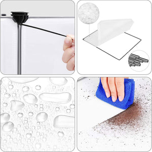 Recinto modulare per porcellini d'India 143 x 73 x 93 cm Plastica trasparente 12_0005392