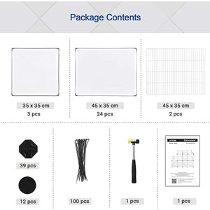 Recinto modulare per porcellini d'India 143 x 73 x 93 cm Plastica trasparente 12_0005392