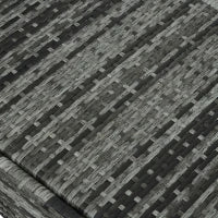 Sdraio da Giardino in Polirattan con Schienale Regolabile in 5 Posizioni, Cuscino, Ruote, Portata 160 kg, Sedia Sdraio Relax per Giardino, 200x73x30-103cm, Grigio