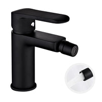 Miscelatore rubinetto puma per bidet in ottone colore nero opaco con piletta *** confezione 1