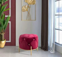 Puff Diamond Glam Bordeaux Cm Ø 45X40