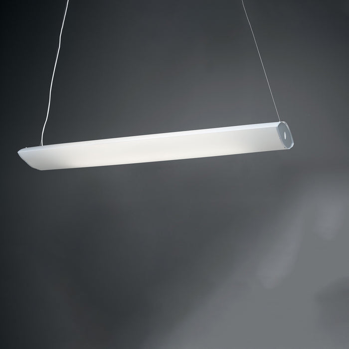 Sospensione Moderna Litos Polilux ® Bianco 1 Luce Led 18W 3000K