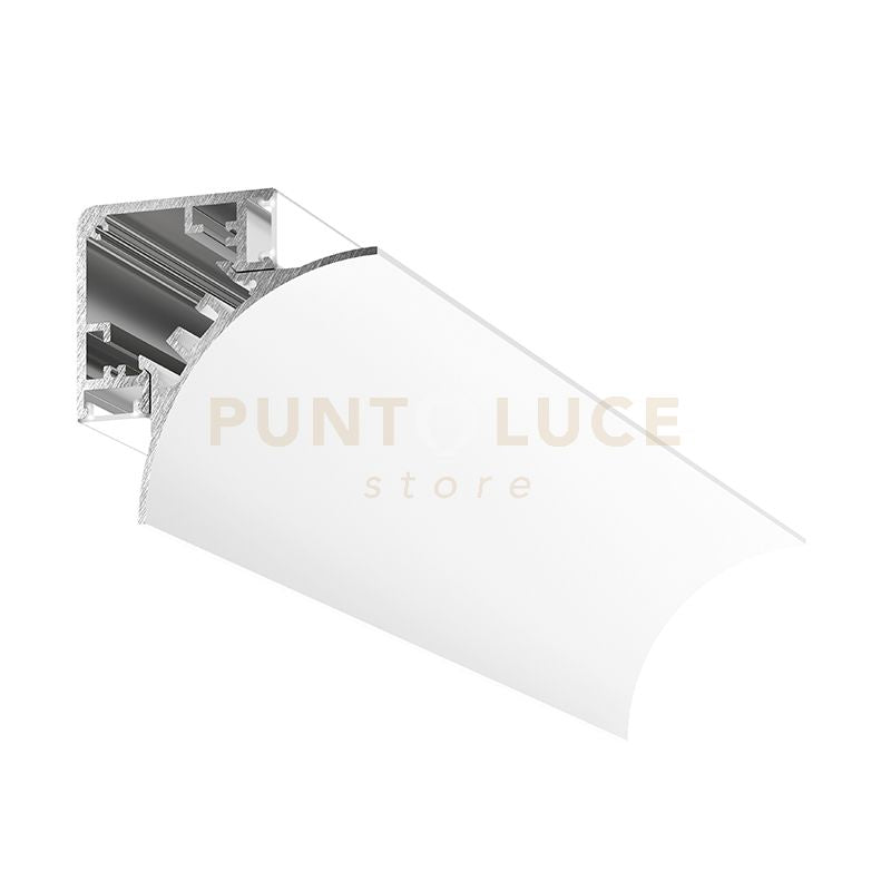 LUBIANA C 3M - PROFILO E DIFFUSORE PER PARETE/SOFFITTO MT 3 BIANCO