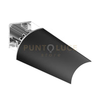 LUBIANA C 3M - PROFILO E DIFFUSORE PER PARETE/SOFFITTO MT 3 NERO