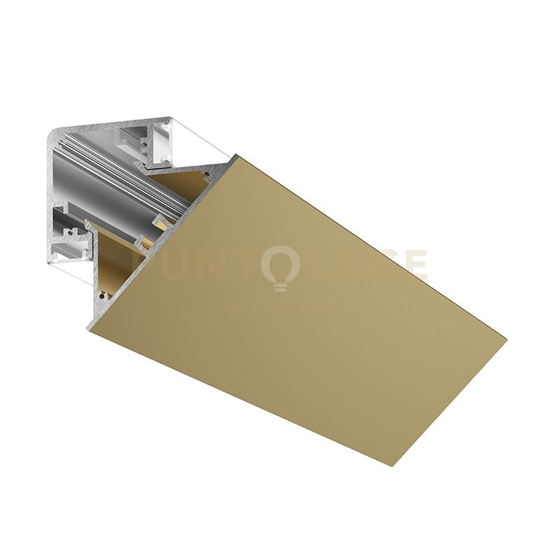 LUBIANA D - PROFILO LINEARE E DIFFUSORE PER PARETE/SOFFITTO MT 2 ORO