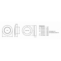 LUCE CORTESIA BIANCA - PLASTICA 12V