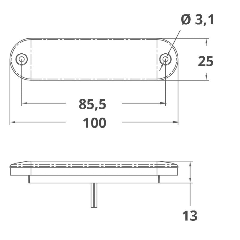 LUCE DI CORTESIA BIANCA
