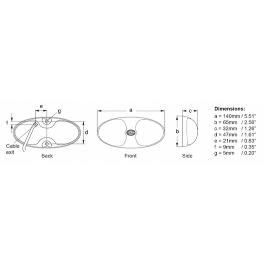 LUCE DURALED 12 CON INTERRUTTORE
