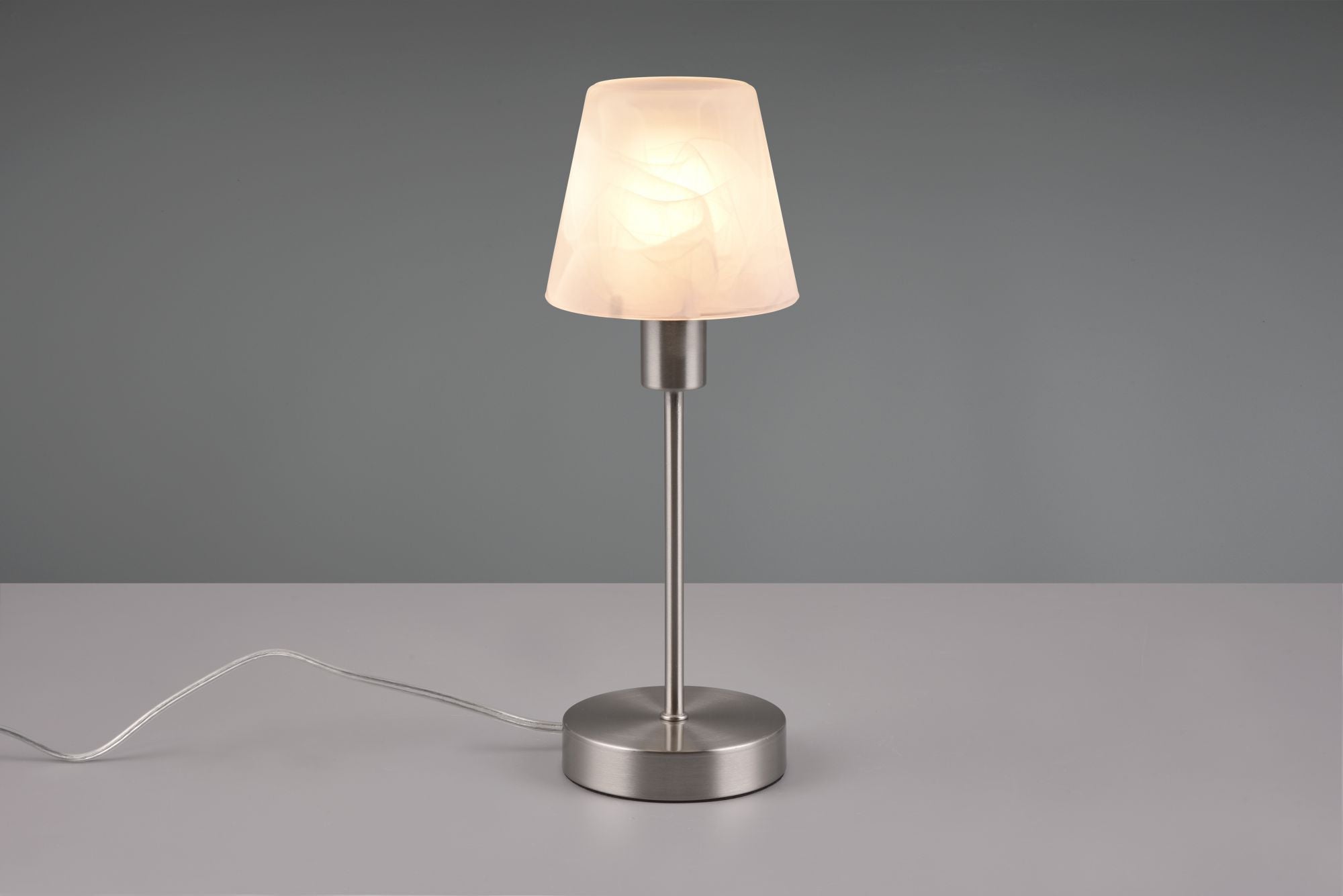 LUIS II LAMPADA ASTA + VETRO SABBIATO H.32CM 1 LUCE ATTACCO E14