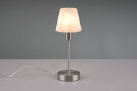 LUIS II LAMPADA ASTA + VETRO SABBIATO H.32CM 1 LUCE ATTACCO E14