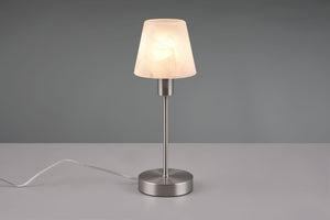 LUIS II LAMPADA ASTA + VETRO SABBIATO H.32CM 1 LUCE ATTACCO E14