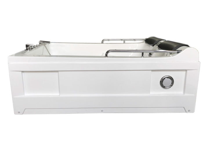 Vasca idromassaggio bianca 175 X 132 cm Cromoterapia 14 getti – Lulu