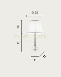 LUME PICCOLO DIDO  1 LUCE FUME' E ORO ATTACCO E14 D.25CM