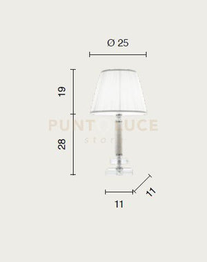 LUME PICCOLO DIDO  1 LUCE FUME' E ORO ATTACCO E14 D.25CM
