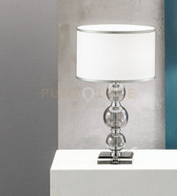 LUME PICCOLO TEBE FUME'  E CROMO 1 LUCE ATTACCO E14 D.25CM