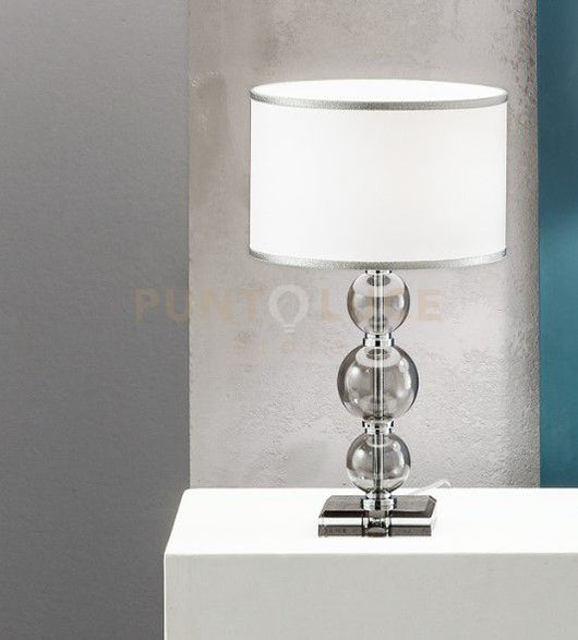 LUME PICCOLO TEBE FUME'  E CROMO 1 LUCE ATTACCO E14 D.25CM