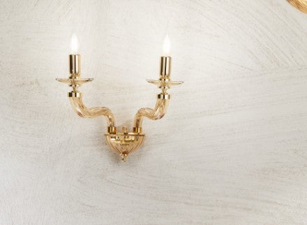 LUME PICCOLO VILLA 1 LUCE AMBRA E ORO  ATTACCO  E14