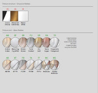 LUMETTO BIANCO 1 LUCE VETRO BRONZO 1184BI-P-BR